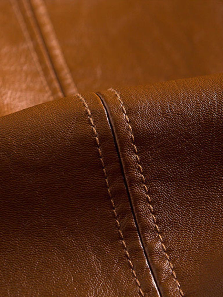 Bold Caramel Leather Jacket