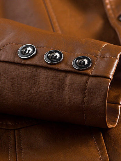 Bold Caramel Leather Jacket